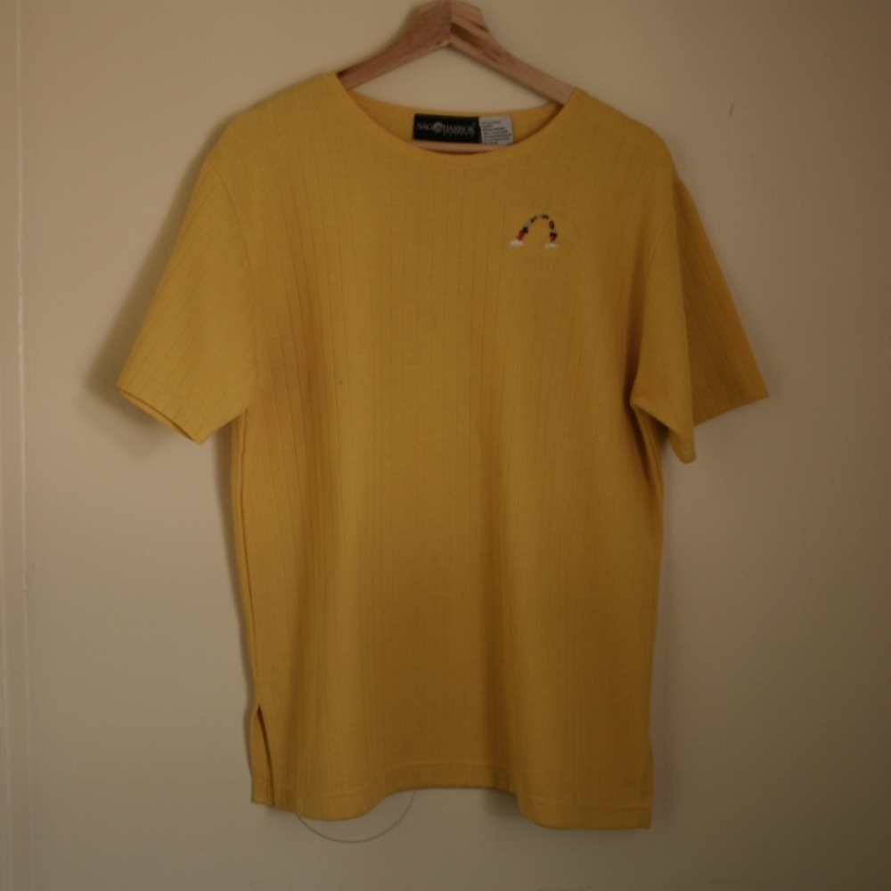 SOLD Hand Embroidered Vinntage Tee